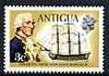 Antigua 1972 Viscount Hood & HMS Barfleur 3c (wmk upright) unmounted mint, SG 325*