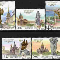 Russia 2002 300th Anniversary of St Petersburg perf set of 5 cds used SG 7088-92