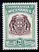 Mozambique Company 1937 Arms (Elephants) 20E unmounted mint SG 304