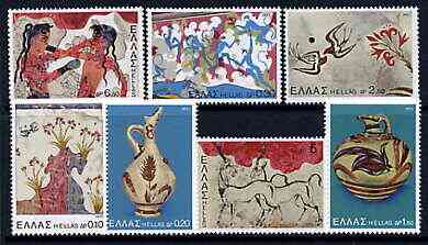 Greece 1973 Archaeological Discoveries - Island of Thera perf set of 7 unmounted mint, SG 1225-31