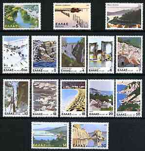 Greece 1979 Landscapes perf set of 15 unmounted mint, SG 1490-1504