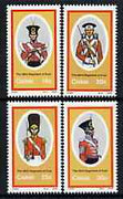 Ciskei 1986 British Military Uniforms #3 perf set of 4 unmounted mint, SG 95-98*