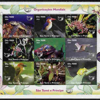 St Thomas & Prince Islands 2004 World Organisations perf sheetlet containing 9 values unmounted mint