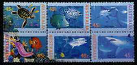 Australia 1995 Marine Life perf set of 6 (3 se-tenant pairs) unmounted mint SG 1556-61