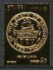 Staffa 1974 Seals of the 13 Original American States #01 (Pennsylvania) £6 perf label embossed in 23 carat gold foil (Rosen SF 267 cat £30) unmounted mint