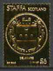 Staffa 1974 Seals of the 13 Original American States #02 (Delaware) £6 perf label embossed in 23 carat gold foil (Rosen SF 268 cat £30) unmounted mint