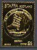 Staffa 1974 Seals of the 13 Original American States #04 (Georgia) £6 perf label embossed in 23 carat gold foil (Rosen SF 270 cat £30) unmounted mint