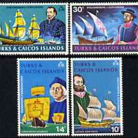 Turks & Caicos Islands 1972 Discoverers & Explorers perf set of 4 unmounted mint, SG 368-71