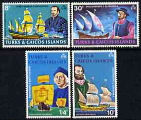 Turks & Caicos Islands 1972 Discoverers & Explorers perf set of 4 unmounted mint, SG 368-71