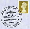 Postmark - Great Britain 2003 cover for Naval Task Group 03 with special Devonport cancel illustrating various ships