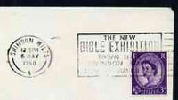 Postmark - Great Britain 1968 cover bearing illustrated slogan cancellation for the New Bible Exhibition