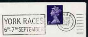 Postmark - Great Britain 1967 cover bearing illustrated slogan cancellation for York Races