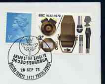 Postmark - Great Britain 1973 cover bearing illustrated cancellation for Award of the Badge to 360 Squadron (BFPS)