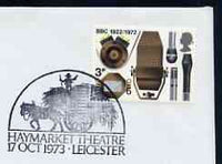 Postmark - Great Britain 1973 cover bearing illustrated cancellation for Haymarket Theatre, Leicester