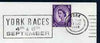 Postmark - Great Britain 1968 cover bearing illustrated slogan cancellation for York Races