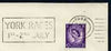 Postmark - Great Britain 1966 cover bearing illustrated slogan cancellation for York Races