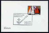 Postmark - Great Britain 1975 cover bearing illustrated cancellation for Liverpool Methodist Conference