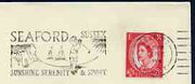 Postmark - Great Britain 1964 cover bearing illustrated cancellation for Seaford (showing Golfer)