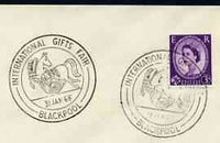 Postmark - Great Britain 1966 cover bearing illustrated cancellation for International Gifts Fair, Blackpool