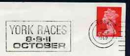 Postmark - Great Britain 1969 cover bearing illustrated slogan cancellation for York Races