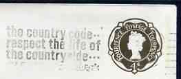 Postmark - Great Britain 1969 cover bearing slogan cancellation for For 'The Country Code .. respect the life of the Countryside'