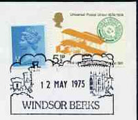 Postmark - Great Britain 1975 cover bearing illustrated cancellation for Windsor (showing the Castle)