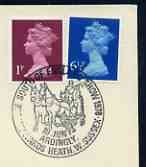 Postmark - Great Britain 1973 cover bearing illustrated cancellation for South of England Show, Haywards Heath