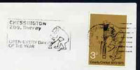 Postmark - Great Britain 1973 cover bearing illustrated slogan cancellation for Chessington Zoo, showing an Ape