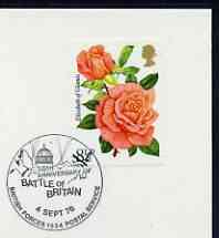 Postmark - Great Britain 1976 card bearing illustrated cancellation for 36th Anniversary of Battle of Britain (BFPS) showing St Pauls