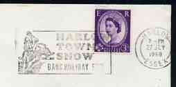 Postmark - Great Britain 1968 cover bearing illustrated slogan cancellation for Harlow Town Show