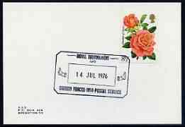 Postmark - Great Britain 1976 card bearing illustrated cancellation for Royal Tournament (BFPS)