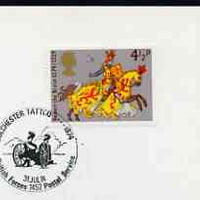 Postmark - Great Britain 1974 card bearing illustrated cancellation for Colchester Tattoo (BFPS) showing A Cannon