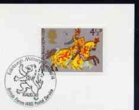 Postmark - Great Britain 1974 card bearing illustrated cancellation for Edinburgh Military Tattoo (BFPS)