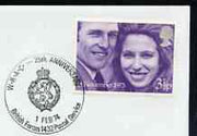 Postmark - Great Britain 1974 cover bearing illustrated cancellation for WRAC - 25th Anniversary (BFPS)