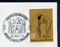 Postmark - Great Britain 1973 cover bearing special cancellation for Bishop's Castle Charter Celebrations