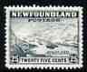 Newfoundland 1941-44 KG6 Sealing Fleet 25c unmounted mint, SG 288