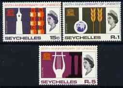 Seychelles 1966 UNESCO set of 3 unmounted mint, SG 230-32