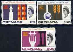 Grenada 1966 UNESCO set of 3 unmounted mint, SG 250-52