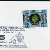 Postmark - Great Britain 1977 card bearing illustrated cancellation for Appleby Children's Gala showing Steel Plant