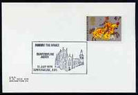 Postmark - Great Britain 1974 card bearing illustrated cancellation for Robert the Bruce showing Dunfermline Abbey