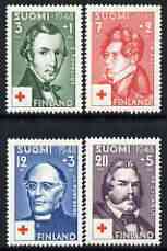 Finland 1948 Red Cross Fund perf set of 4 unmounted mint, SG 460-63*