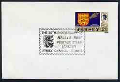 Postmark - Jersey 1971 cover bearing illustrated cancellation for 30th Anniversary of Jersey's First Postage Stamp