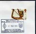 Postmark - Great Britain 1972 cover bearing special cancellation for Bielefeld '72 Philatelic Exhibition (BFPS)