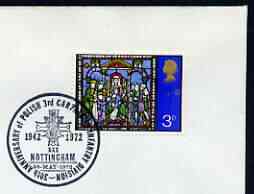 Postmark - Great Britain 1972 cover bearing illustrated cancellation for 30th Anniversary of Polish 3rd Carpathian Infantry Division