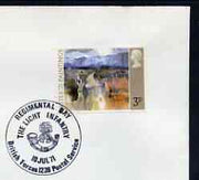 Postmark - Great Britain 1971 cover bearing illustrated cancellation for the Light Infantry Regimental Day (BFPS)