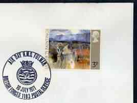 Postmark - Great Britain 1971 cover bearing illustrated cancellation for Air Day HMS Fulmar (BFPS)