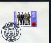 Postmark - Great Britain 1972 cover bearing illustrated cancellation for 10th Anniversary Manchester-Blackpool Veteran Car Run