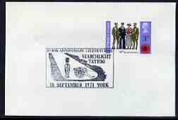 Postmark - Great Britain 1971 cover bearing illustrated cancellation for 1900th Anniversary Celebrations, Searchlight Tattoo, York