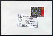 Postmark - Great Britain 1972 cover bearing special cancellation for Whitwick Methodist Church Official Opening