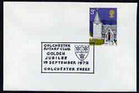 Postmark - Great Britain 1972 cover bearing special cancellation for Golden Jubilee of Colchester Rotary Club